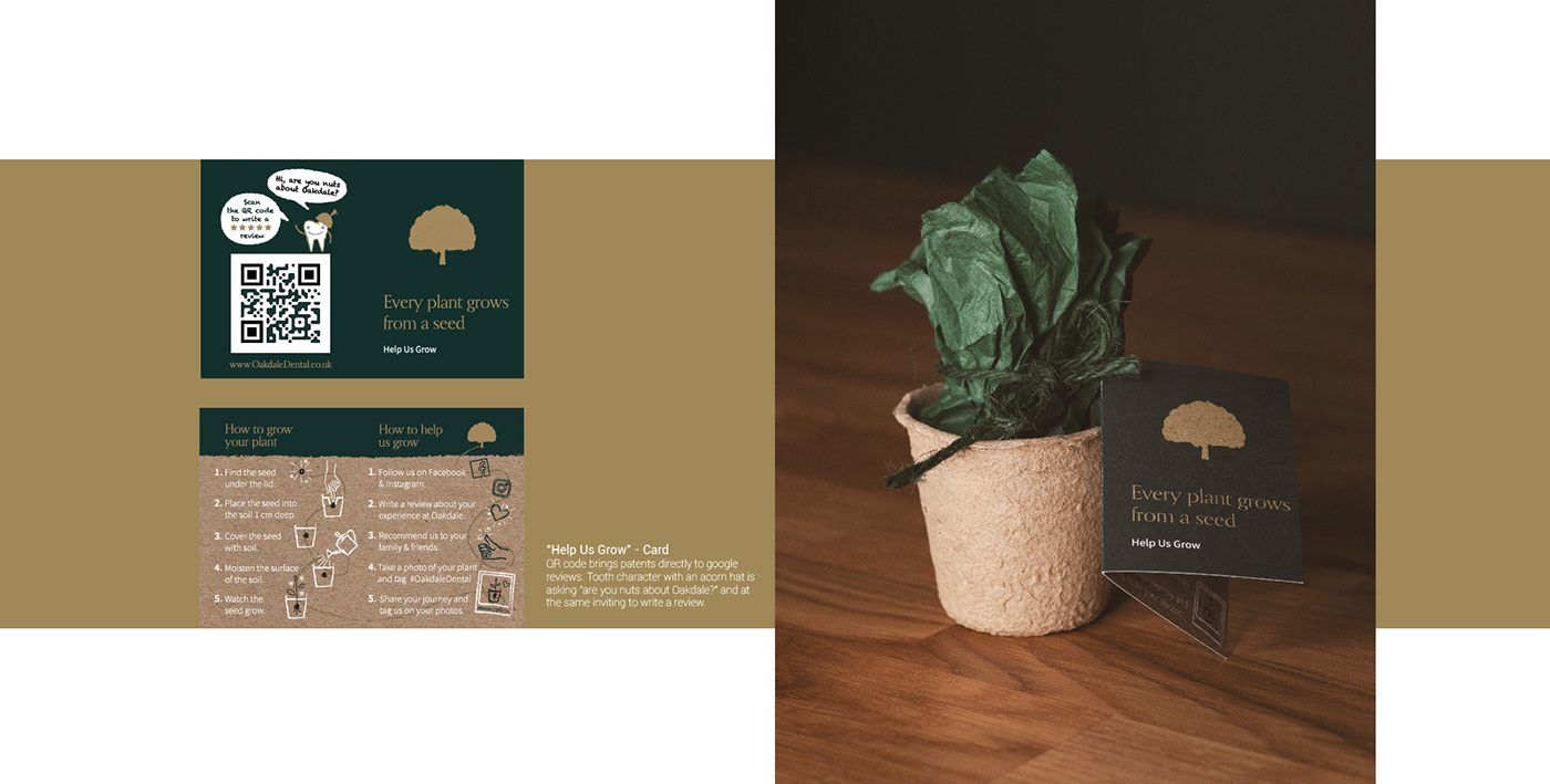 brand branding  craft paper dentist dentistry eco Gadget oak Sustainability visit card