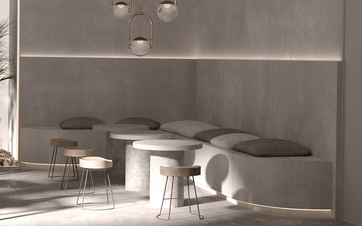 3ds max archviz arhitecture CGI corona Interior interior design  Render visualization Coffee