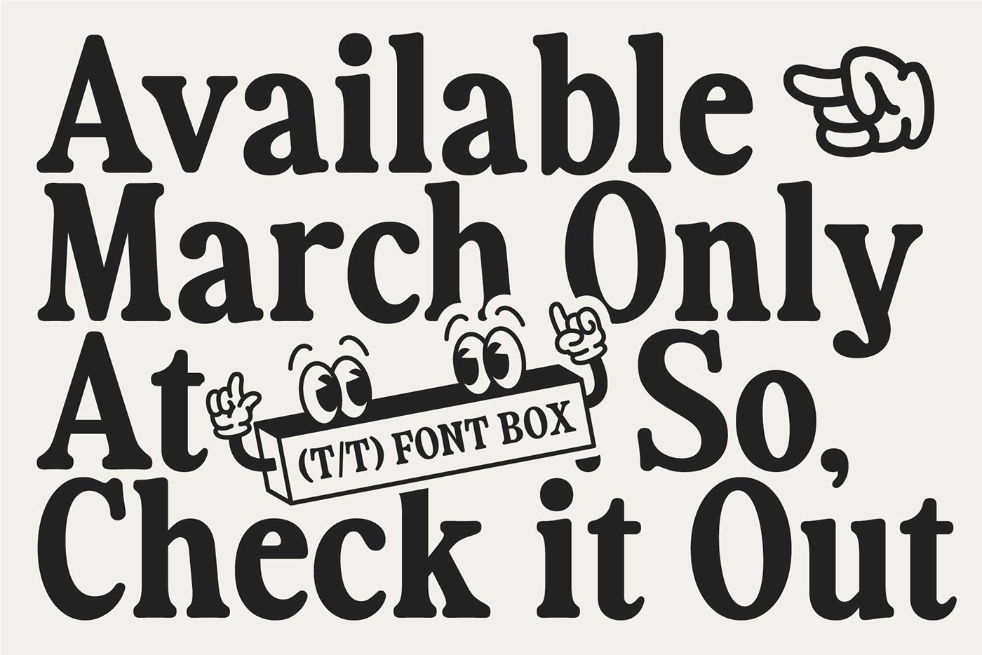 Fiona font available march only at TTFB