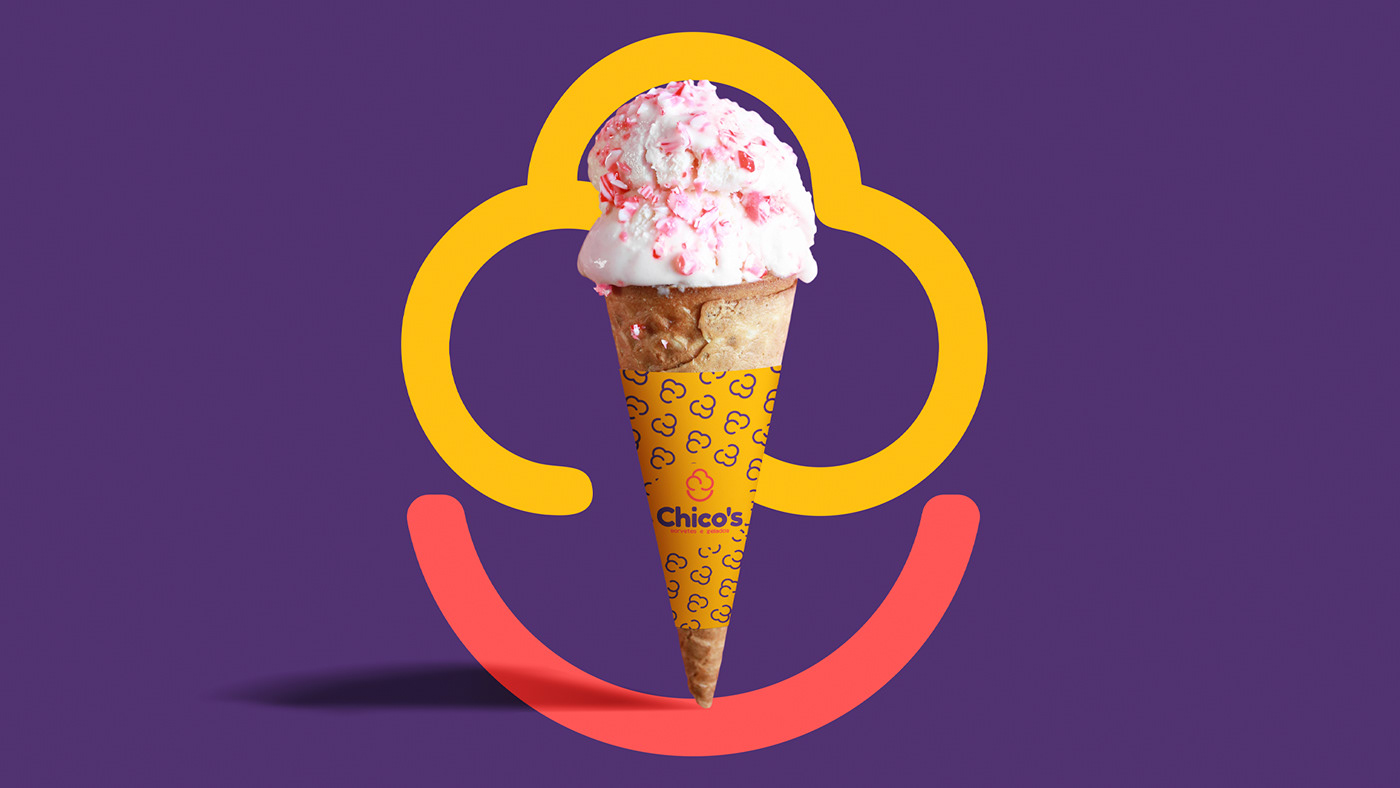 Graphic Designer Fast food brand identity adobe illustrator Logo Design visual identity Logotype branding  ice cream Food 
