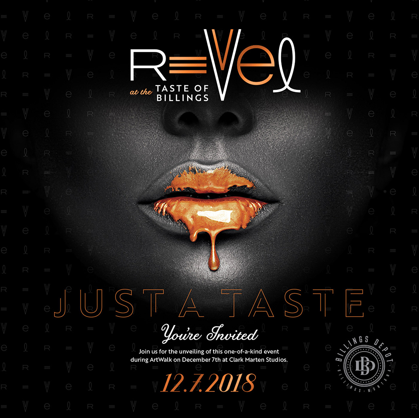 brand Event Food  lips logo Montana mystery revel senses taste
