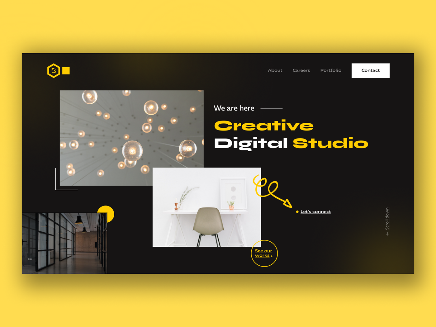 bramding digital agency Portfolio Design studio UI ui design ux UX design web header