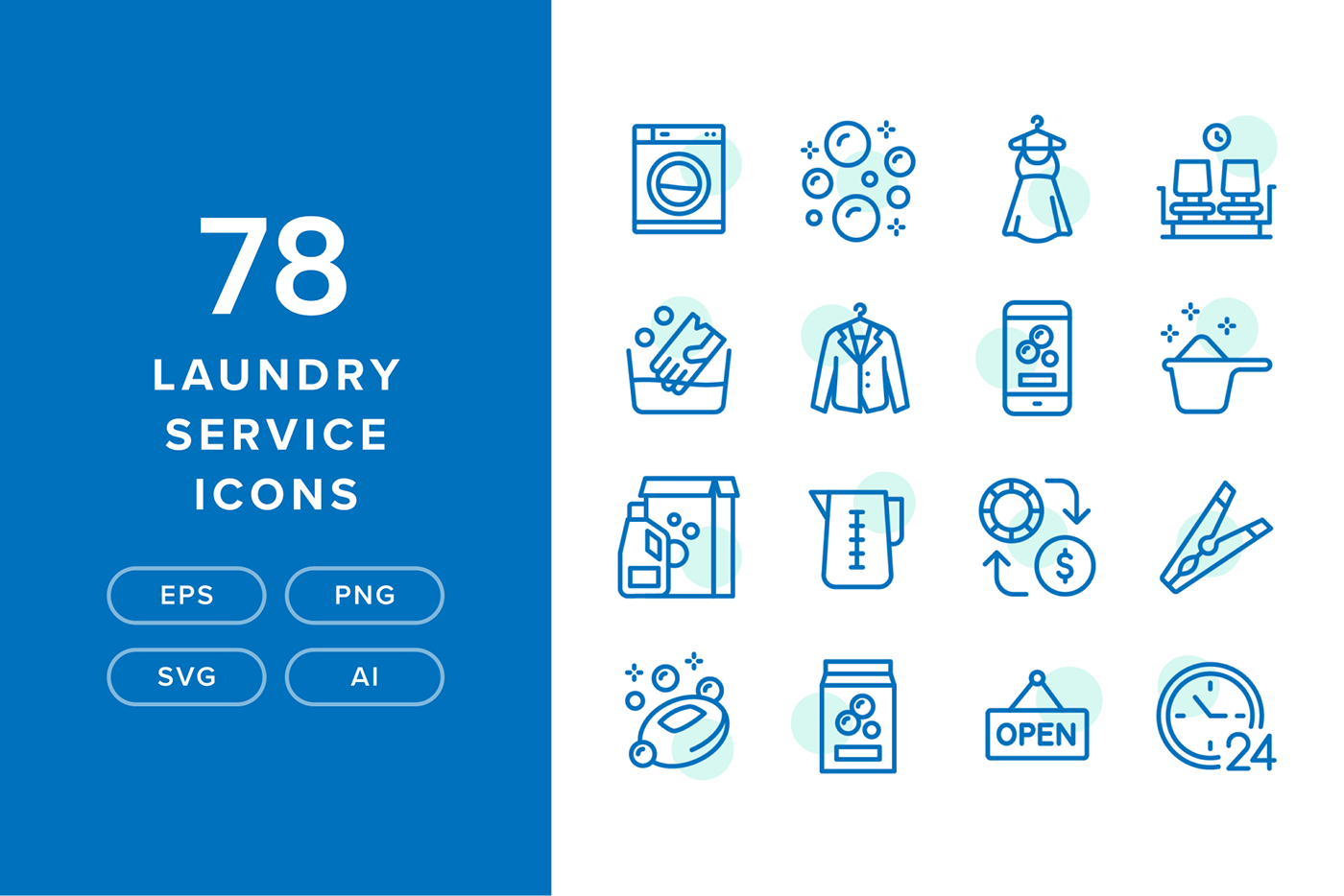 78 Laundry Service Icons