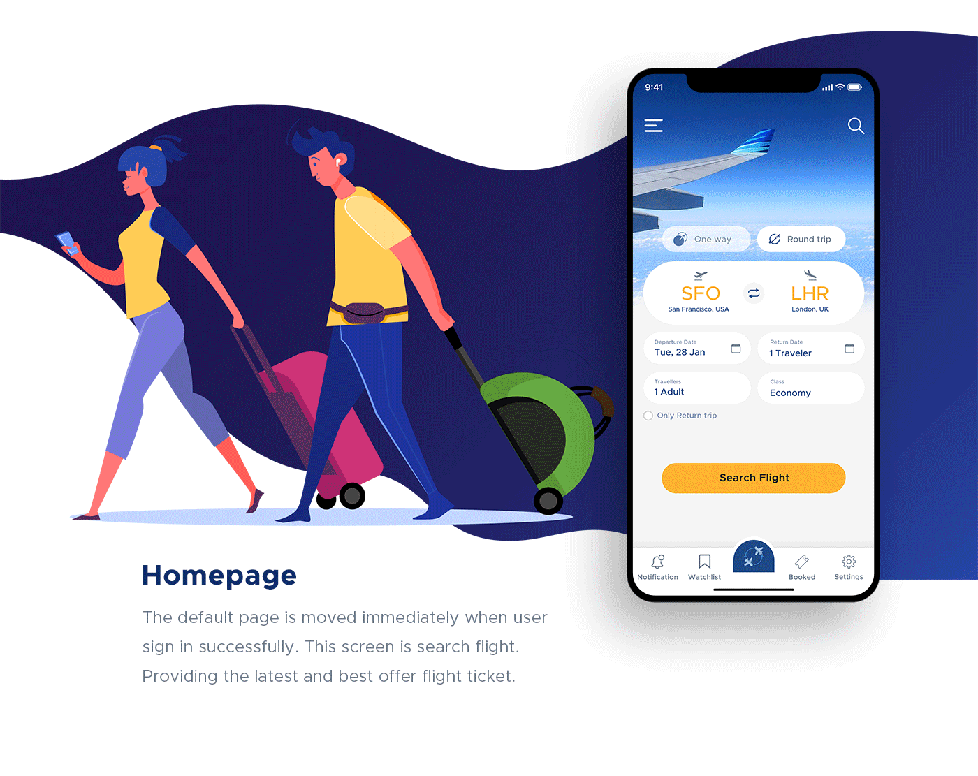 app ui app ux booking app flat flight Flight Booking flight booking ui kit Interface ios material Mobile app