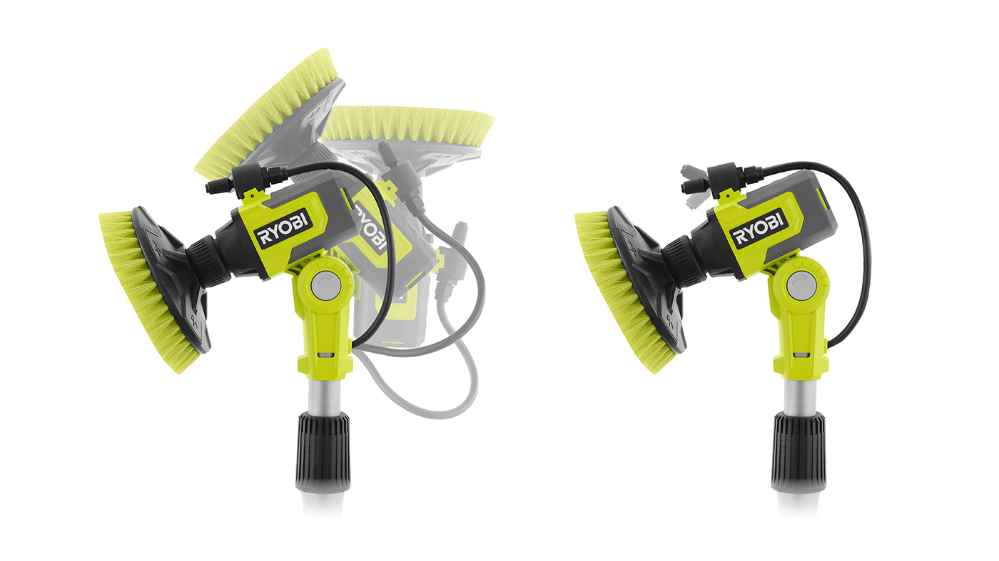 cleaning Outdoor power tools ryobi Scrubber water design