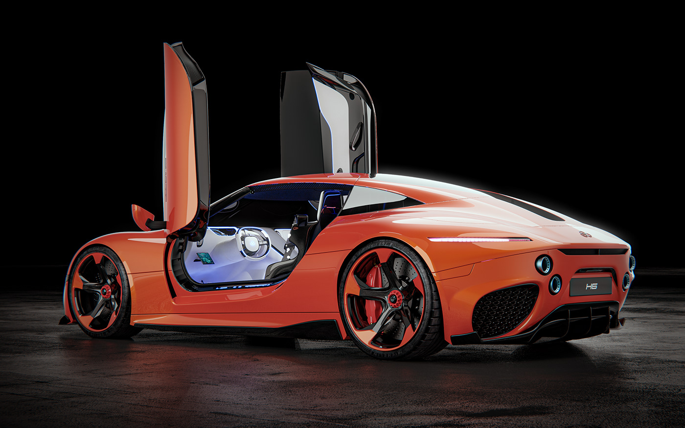 automobile automotive   Automotive design car car design CGI concept design FERRARI hypercar