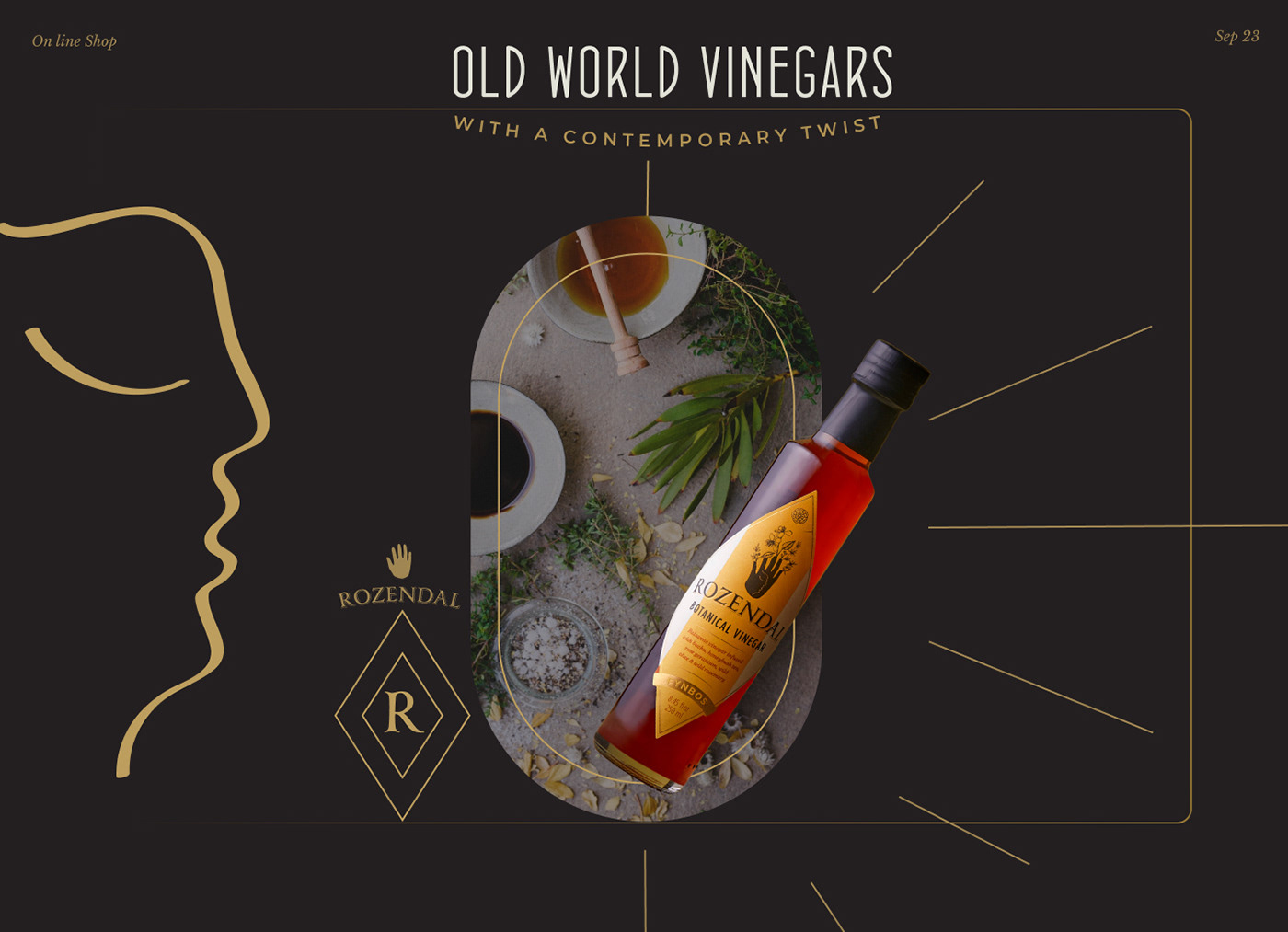 ux/ui UI e-commerce Food  vinegar drink ux Web Design  redesign visual identity
