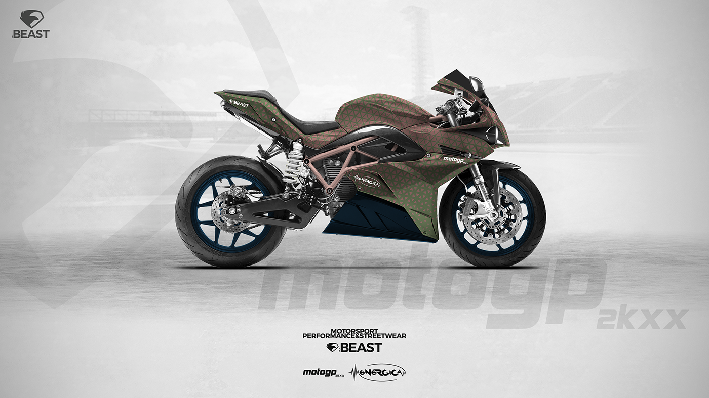 Moto GP Motorsport beast Livery Racing design Energica concept Moto E motoe
