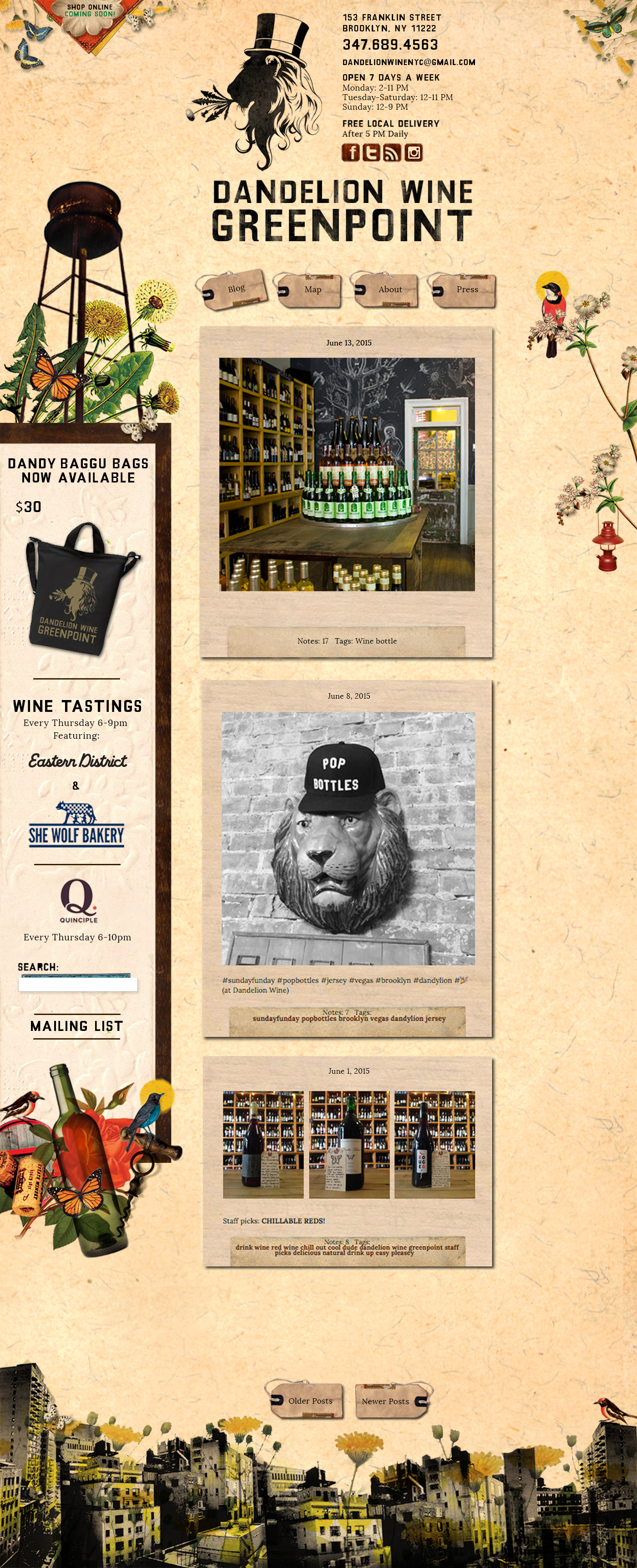 wine Website greenpoint