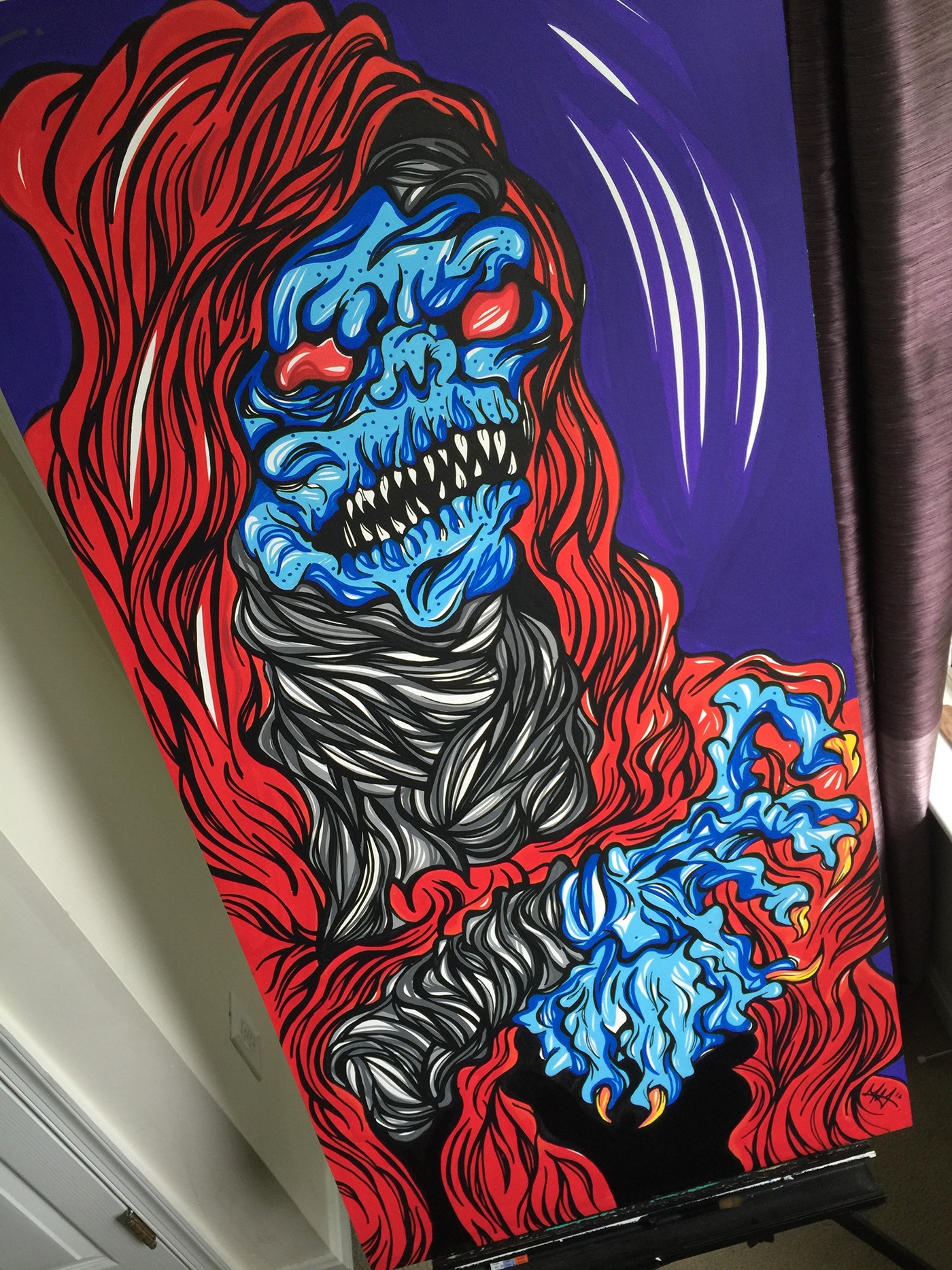 mummra thundercats demon Spirits evil Ancient zombie mummy nightmaremikey Posca Marker acrylic paint