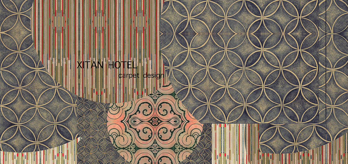 bedroom carpet design hotel room interiordesign ornaments design pattern design  plantornaments surface textile design  tuffting