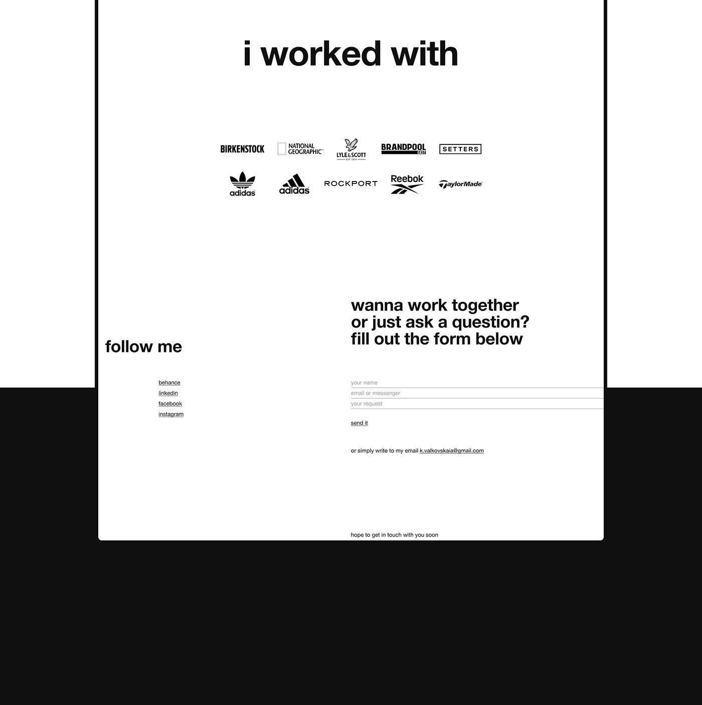 helvetica landing page Minimalism typography   ui design UI/UX user interface Webdesign personal website portfolio