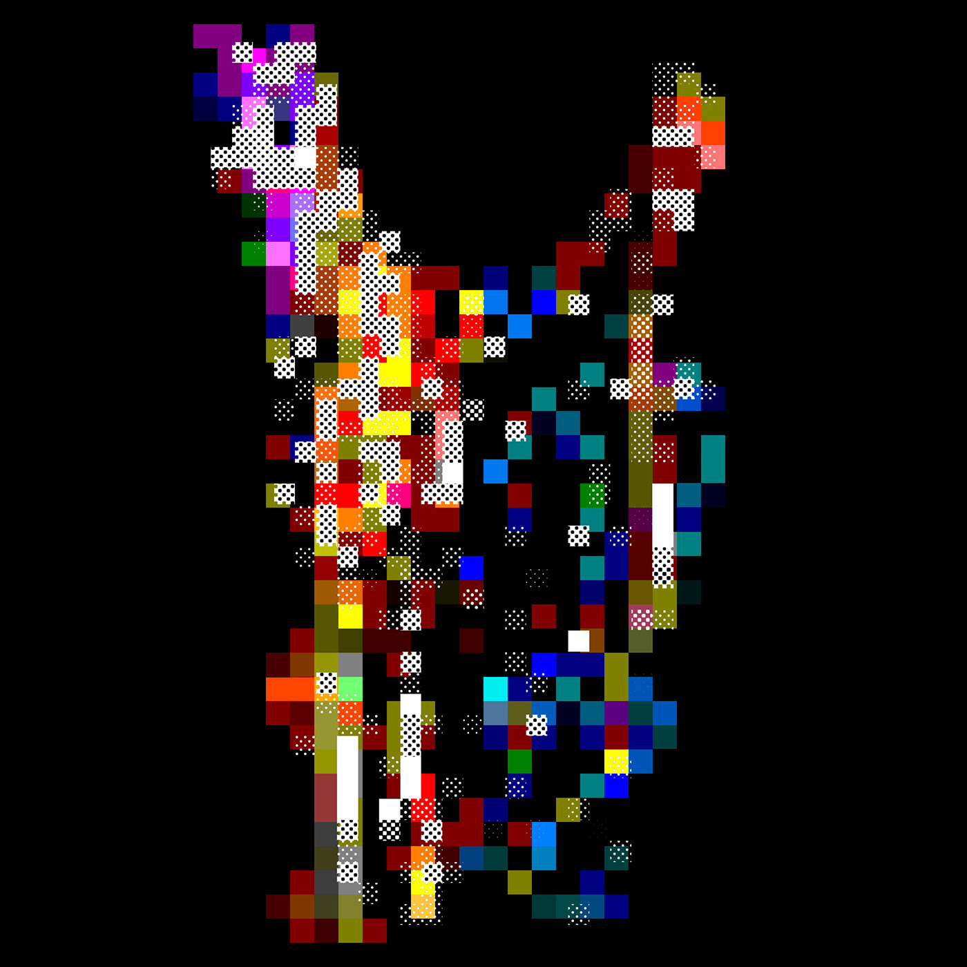 Digital abstract Digital Art  Dunny pixel pixel 8bit Pixel art pixelated