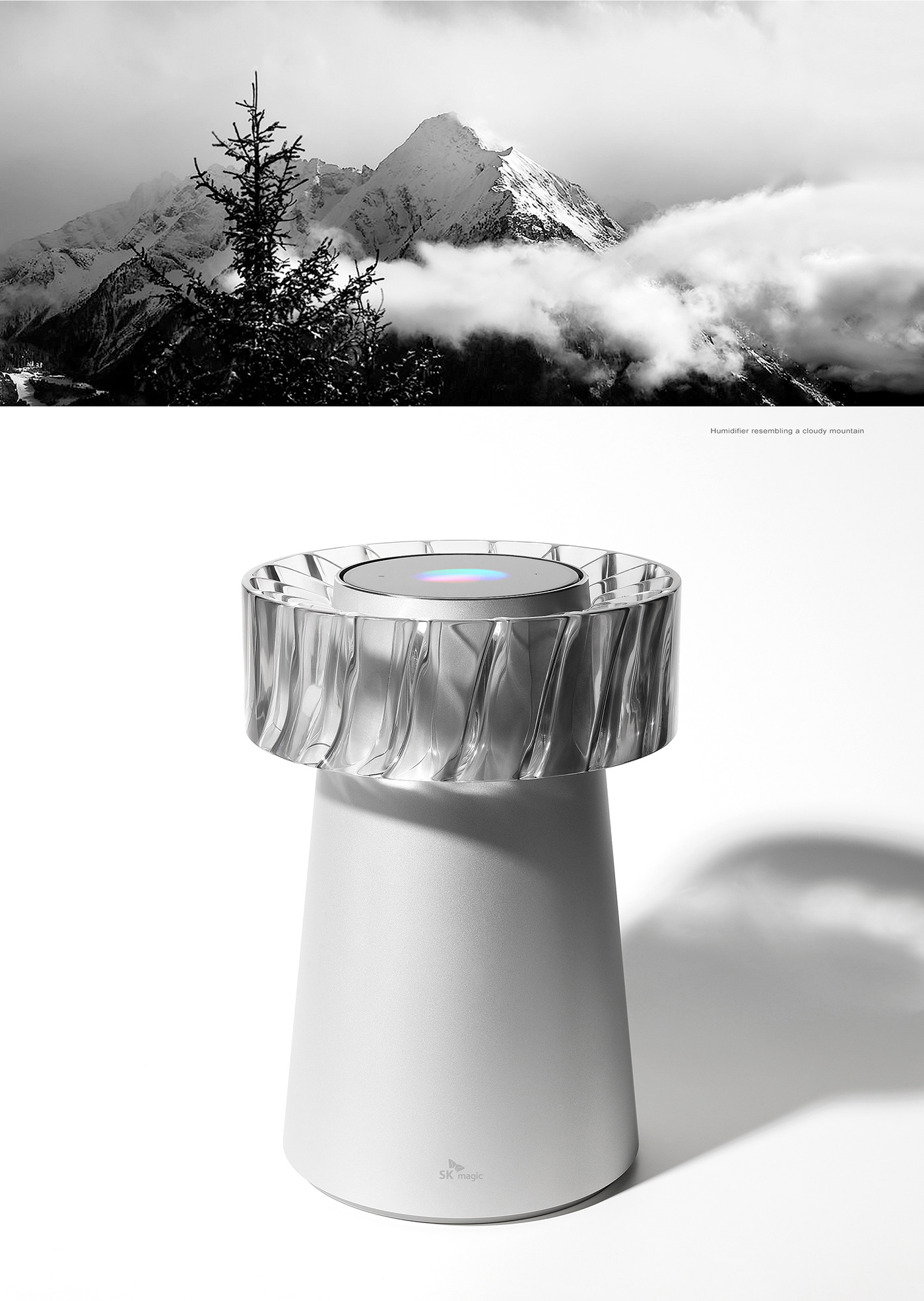 ai air air purifier cloud concept fan humidifier mountain transparent water