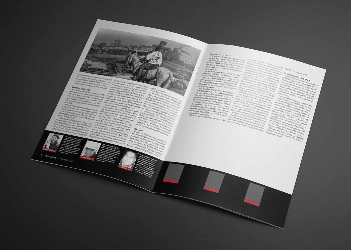 magazine redesign political editorial Layout Designer