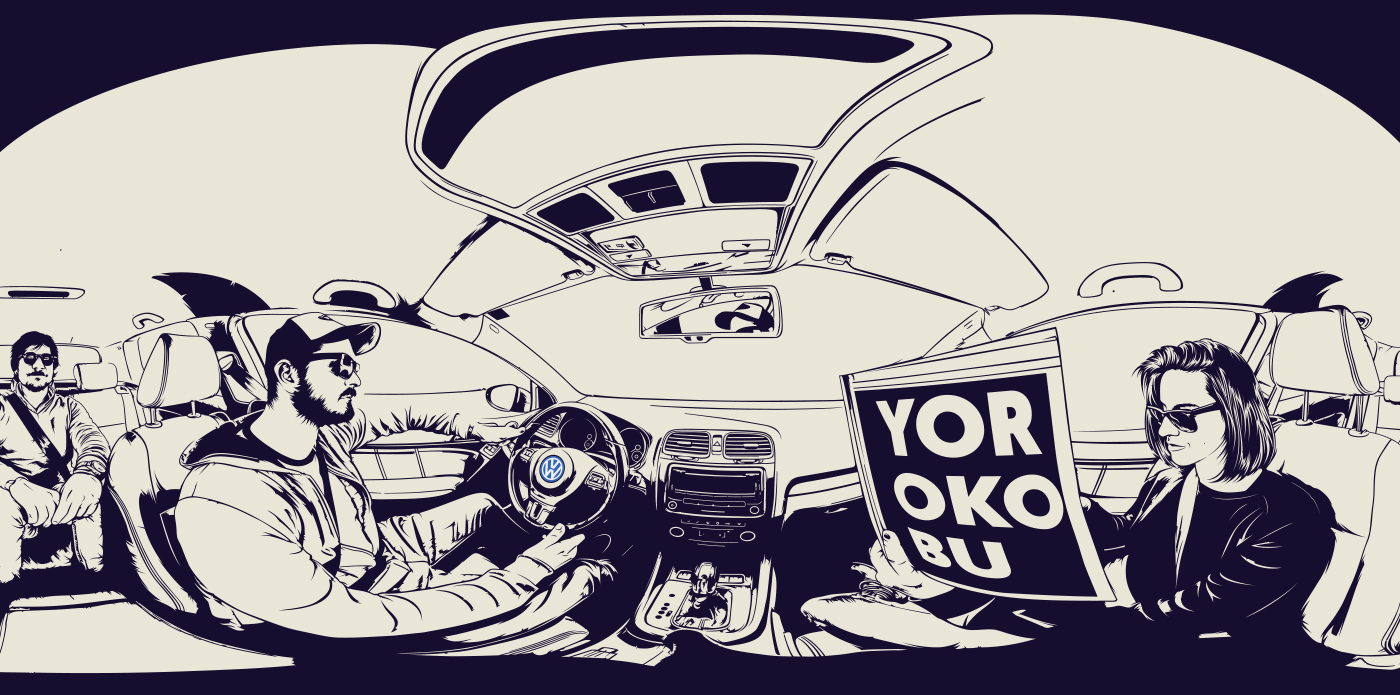 qr tour virtual scan ILLUSTRATION  yorokobu volkswagen magazine cover revista