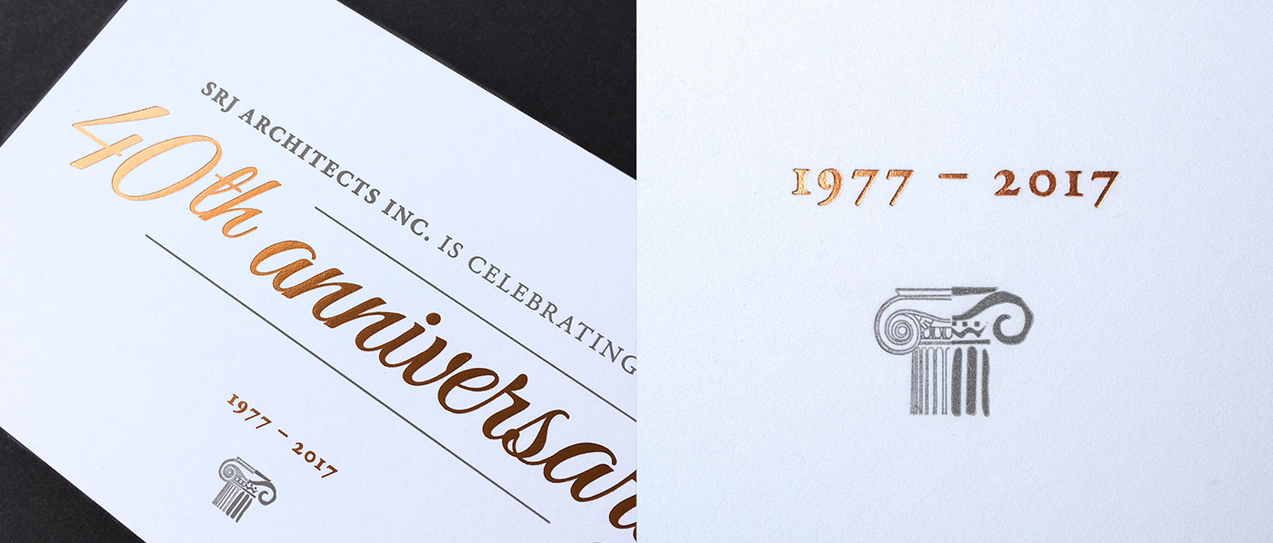 card letterpress print architect Printing cards branding  graphic design  Invitation
