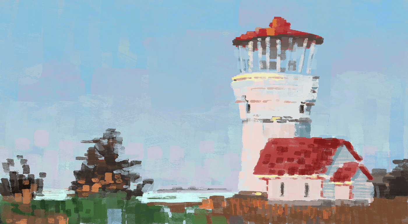 Character color digital doodle Film   Landscape light Paiting random speed