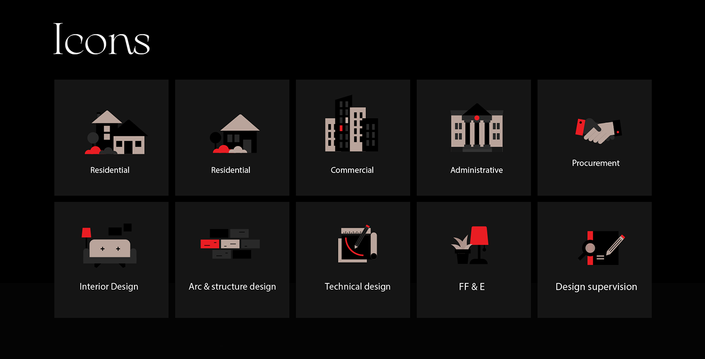 commercial interior design  Structure Design UI/UX user interface Web Design  Website user experience