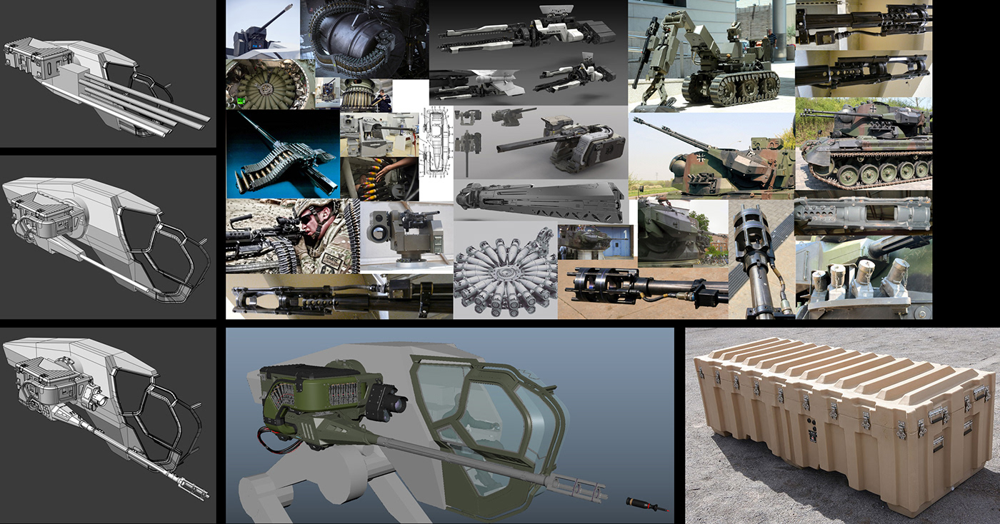 concept design industrial mech Military robot Tank tutorial Vehicle warfare