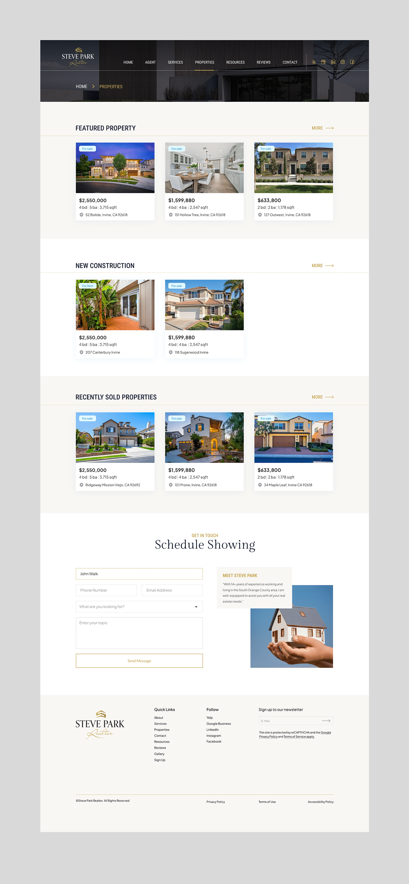 real estate Logo Design Website UI/UX Figma landing page web development  property architecture Web Design 