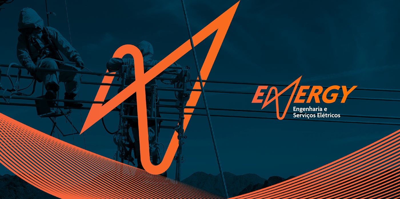 brand eletrico energia energy engenharia eletrica identidade visual logo Logomarca marca visual identity
