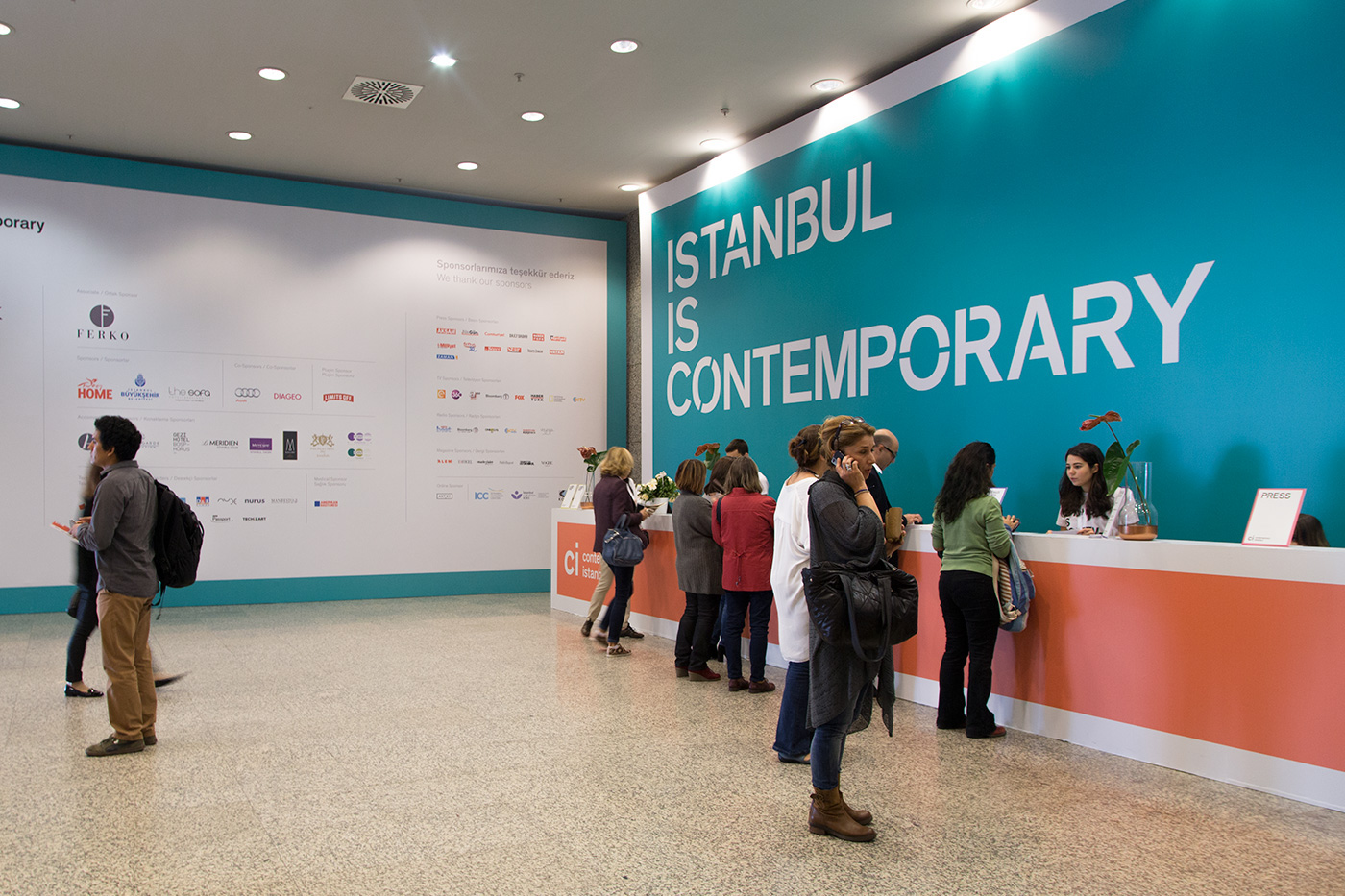 istanbul contemporary art Fair environmental graphic poster istanbul is contemporary monroe wayfinding wayshowing Signage Contemporary Istanbul tvc commercial