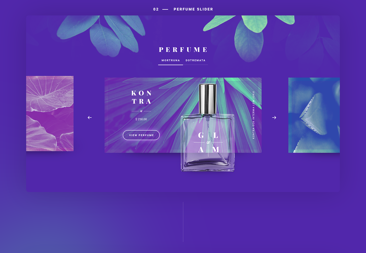 clean landing minimal One Page Photography  portfolio ui ux web perfume violet mobile shop app