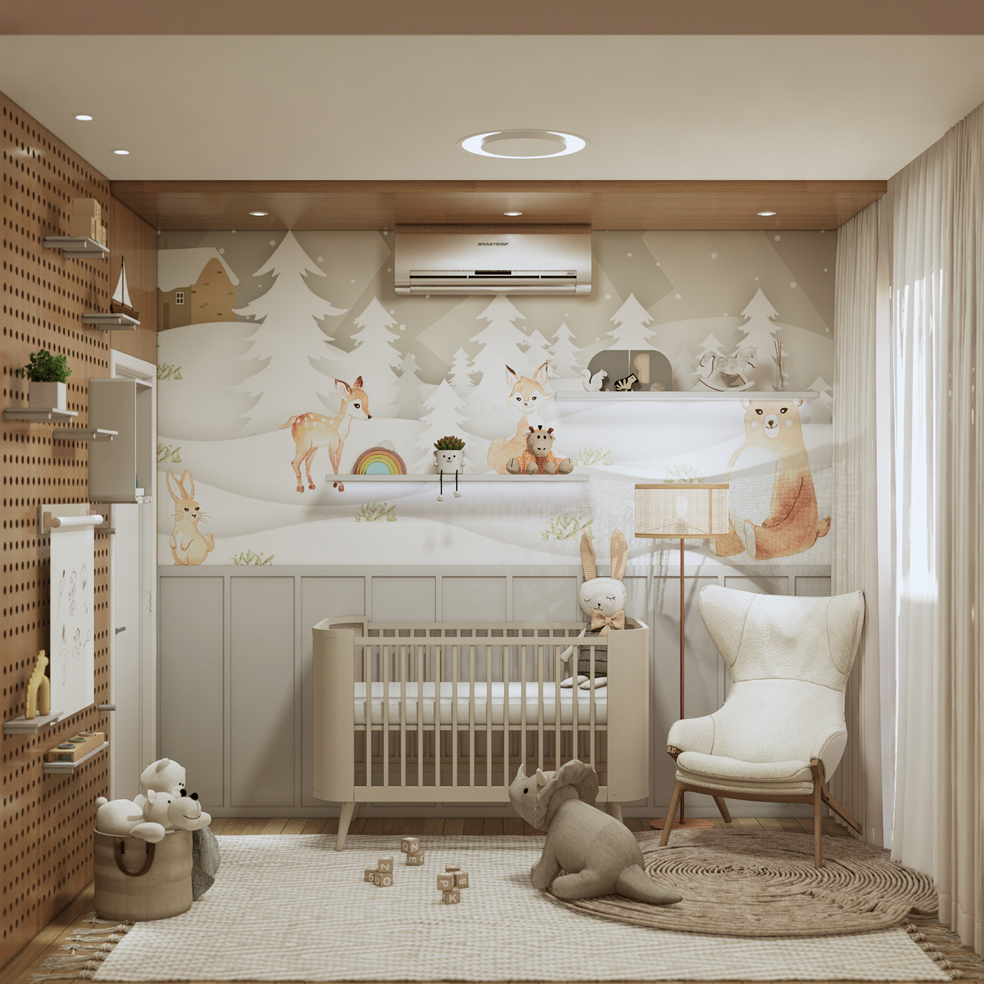 room interior design  vray enscape newborn Lúdico infantil Ilustração female bedroom male bedroom