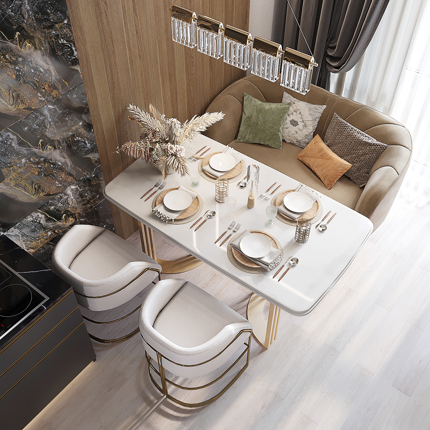3D 3ds max interior design  kitchen kitchen design kitchendesign kitchens KITCHENWARE Render visualization