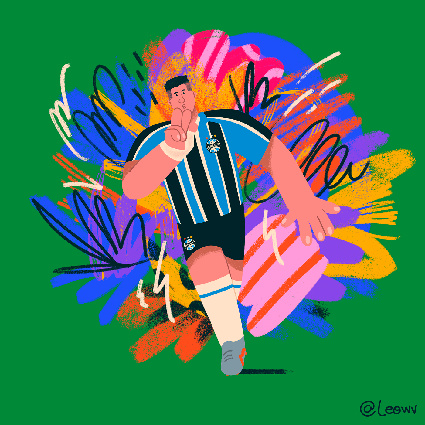 Brasil campaign characters creative design football futebol brasileiro inspiration ILLUSTRATION  Digital Art 