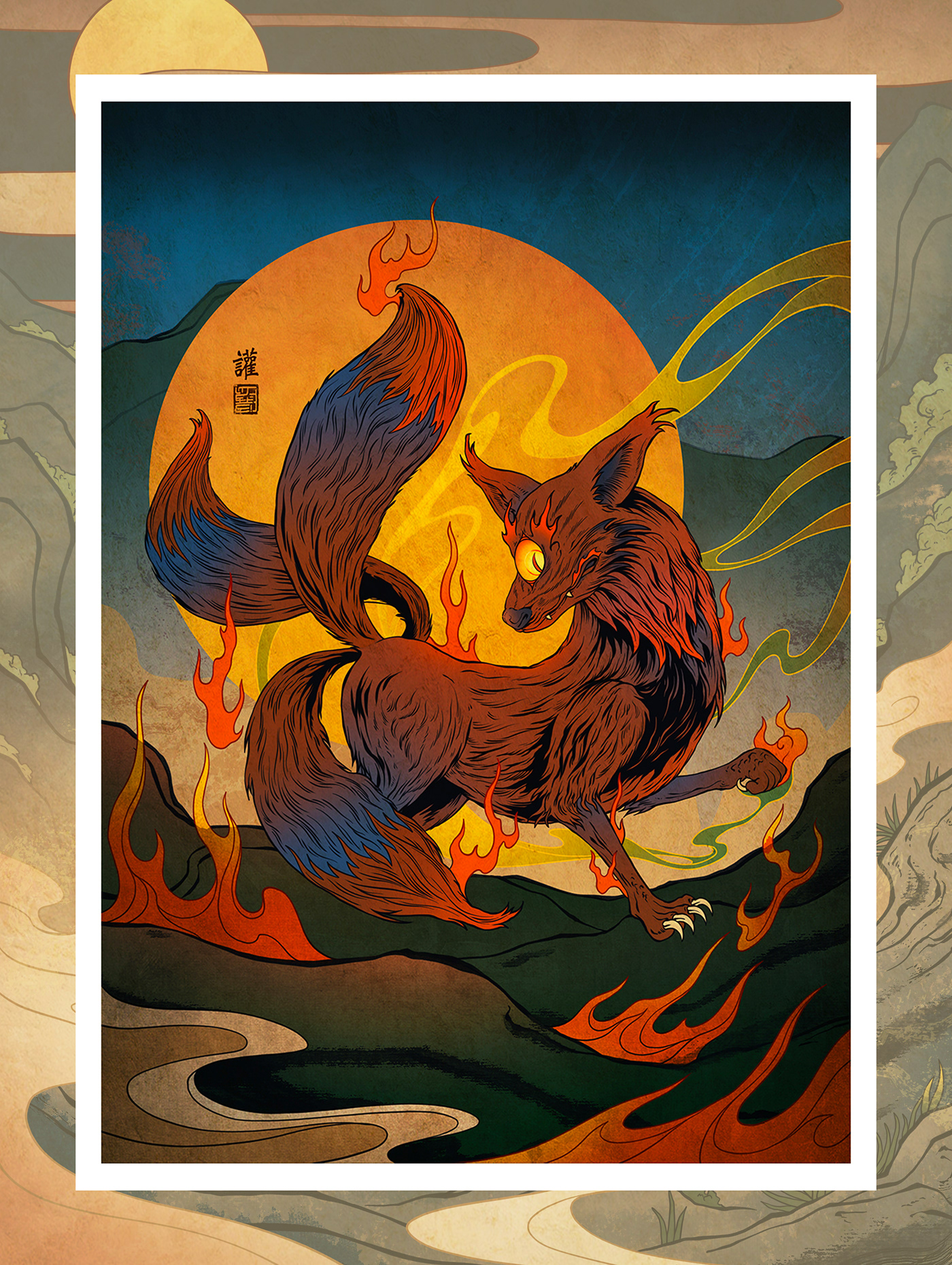 ILLUSTRATION  painting   Drawing  Illustrator monster oriental artist Character design  image Chinese style