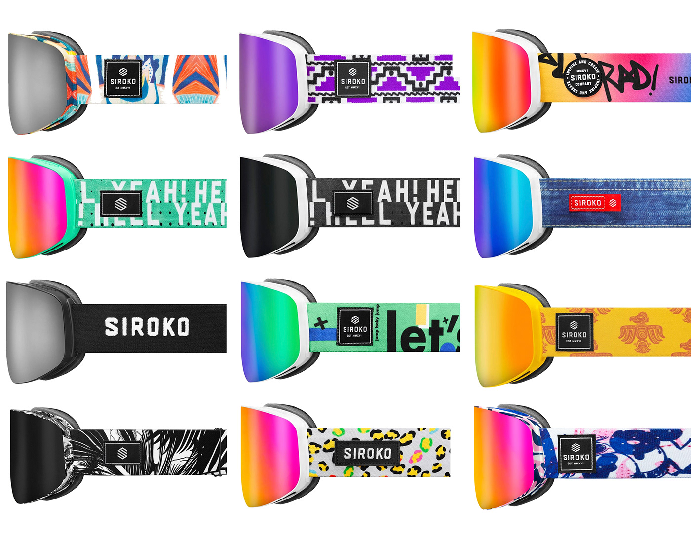 desing product design  Siroko snowboard snowgoggles Sportswear