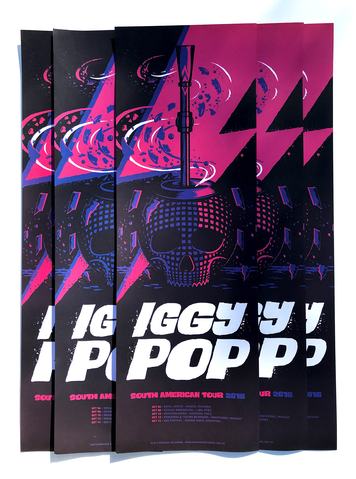 afiche cartel gig poster ILLUSTRATION  music poster Merch rock screen print serigrafia