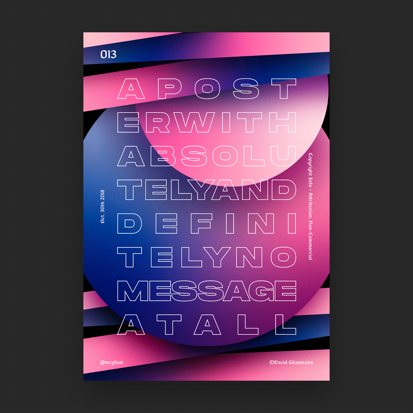 Baugasm Poster Design graphic design  poster everyday everyday design gradient colorful typo daily