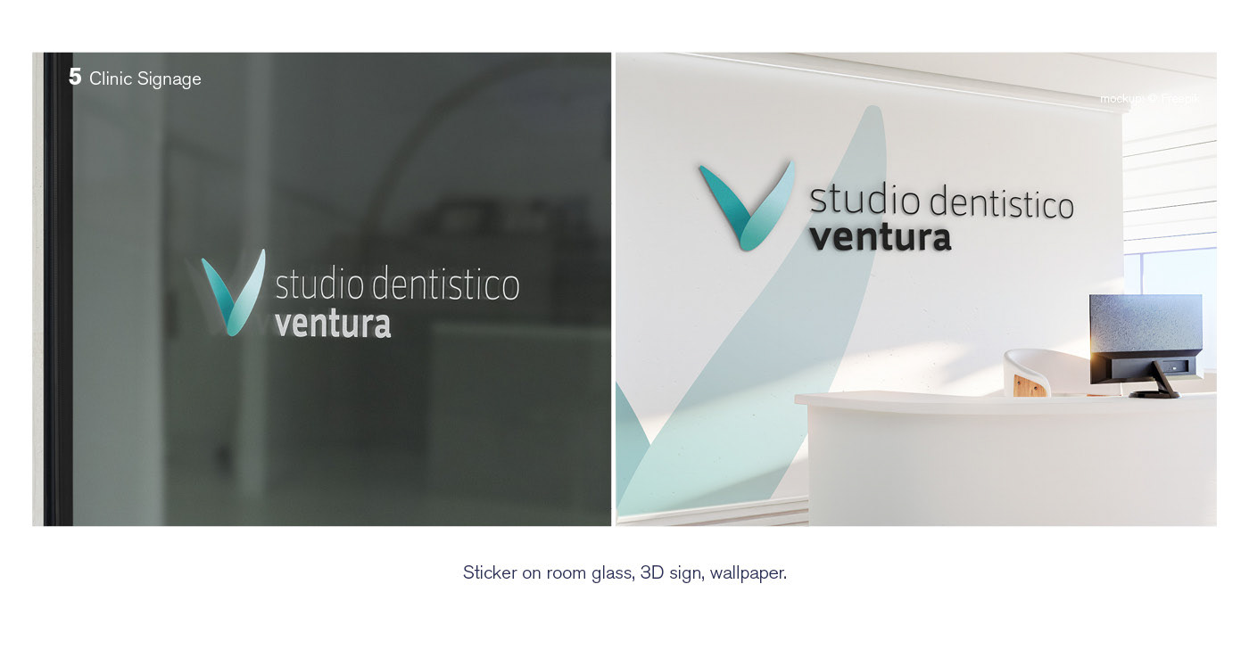 3D logo for a dental clinic lobby
