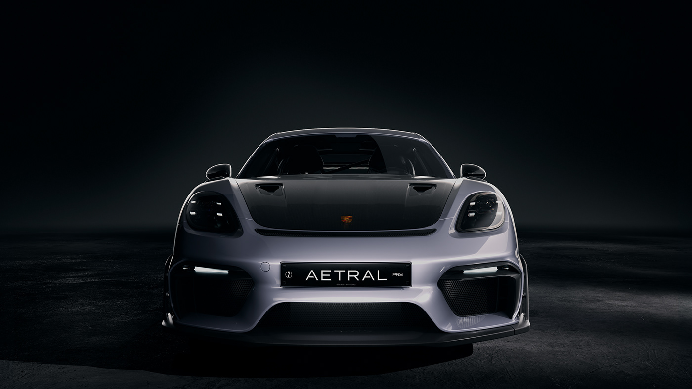 automotive   3D Render visualization octane c4d CGI Porsche car Cayman