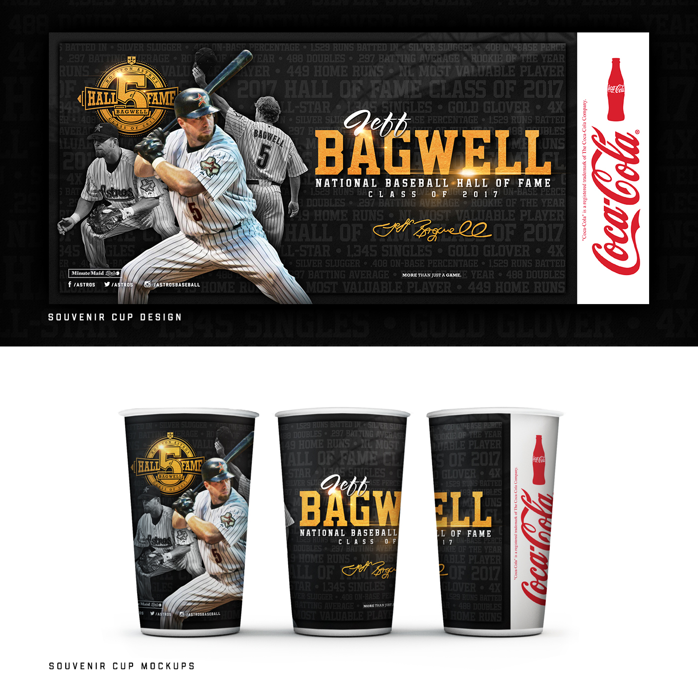 baseball Astros bagwell Hall of Fame mlb sports Sports Design HOF