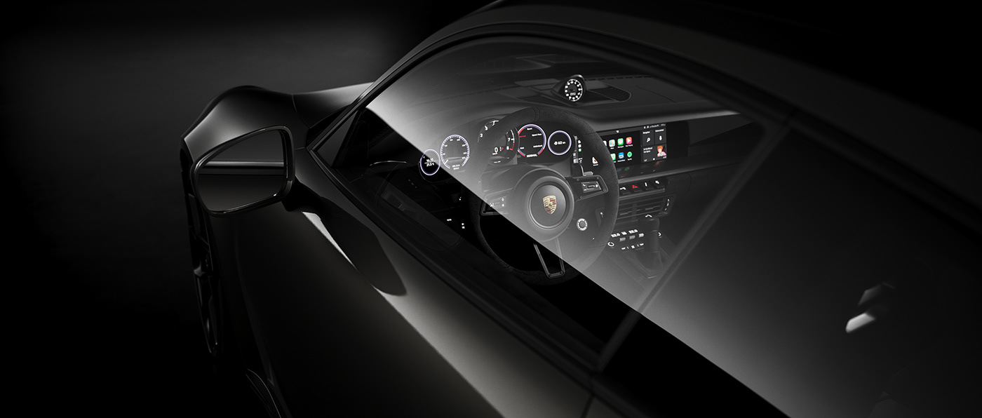 car automotive   CGI visualization Unreal Engine UE5 Porsche studio