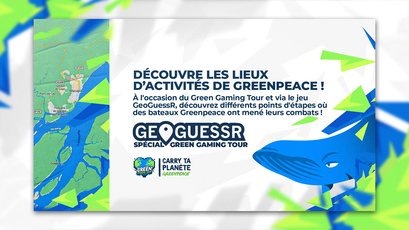 Gaming green green gaming tour Greenpeace montpellier Ocean protect the ocean Whale