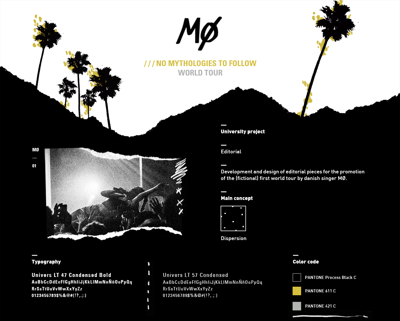 MØ brochure flyer Booklet no mythologies to follow World Tour tour