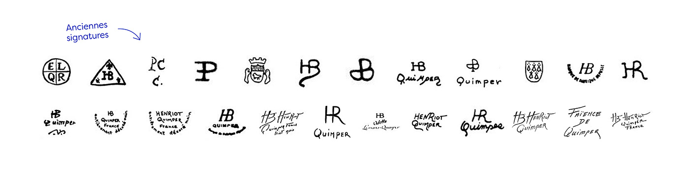 rebranding branding  brand identity logo identity faience bretagne Pottery dish Quimper