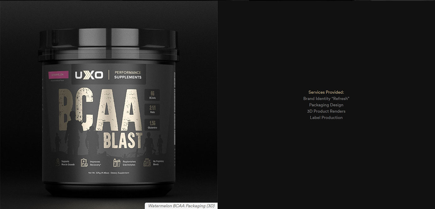 Packaging supplements fitness gym branding  black and gold product renders 3D Renders product design 