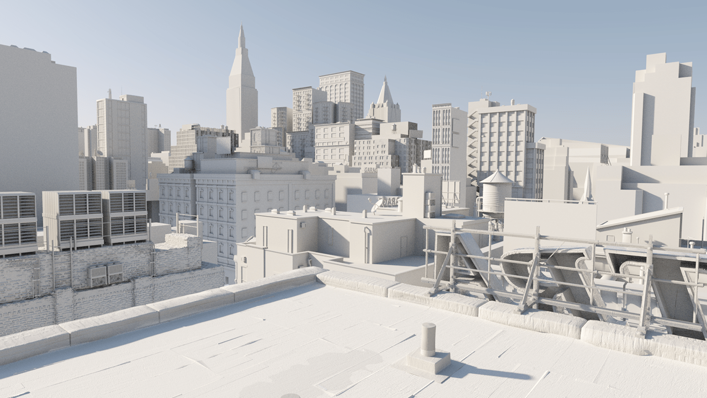 New York rooftop ambient occlusion