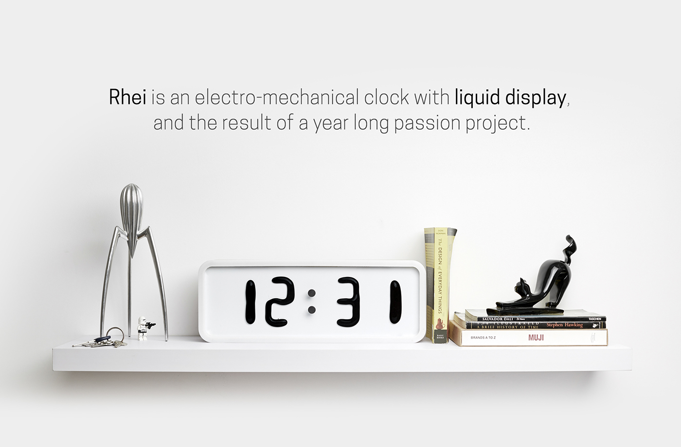 clock Liquid ferrofluid rhei time prototype mechanics Electronics magnet magnets device