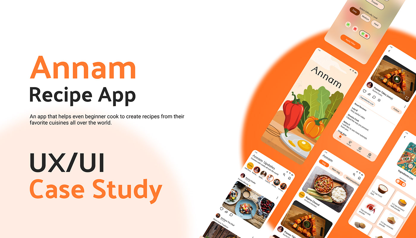 design recipes Food  UxUIdesign product design  app design Figma user experience UI/UX user interface