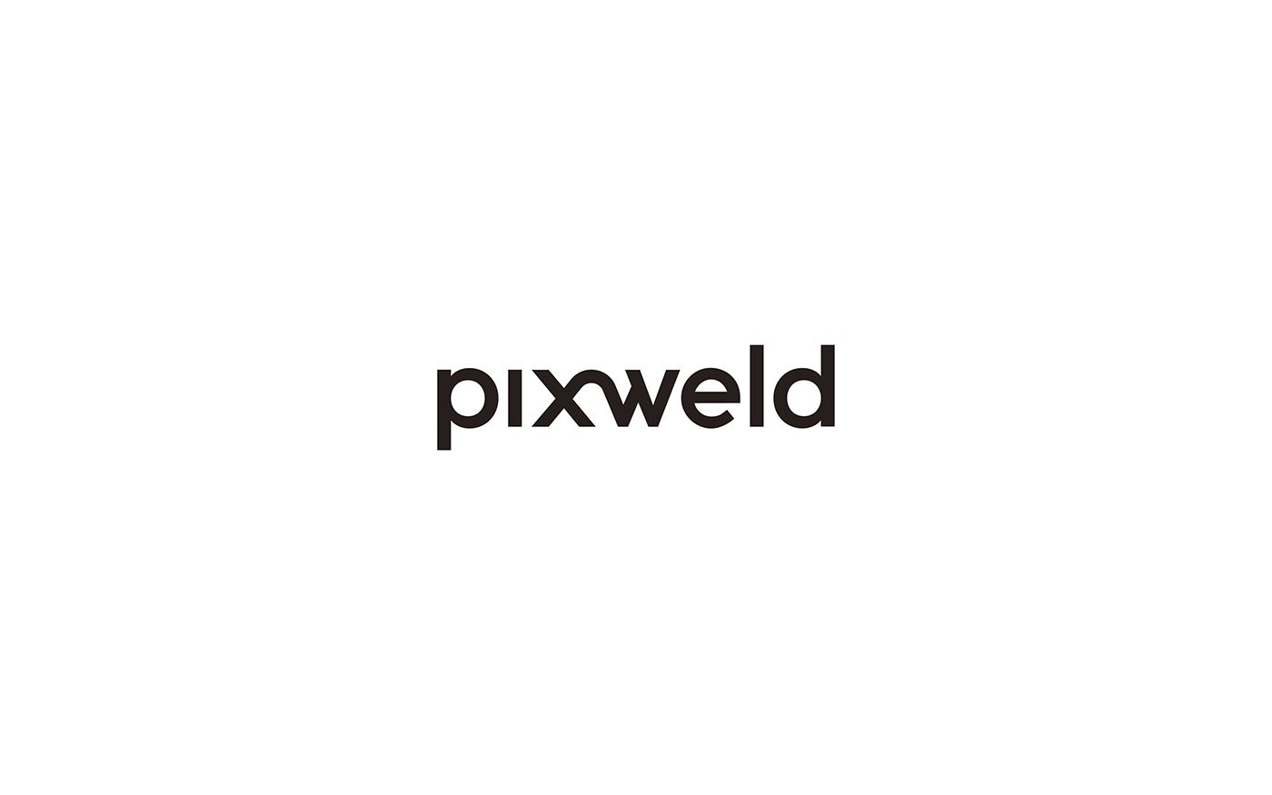 branding  identity pixweld pattern logo wordmark typography   minimal corporate businesscards
