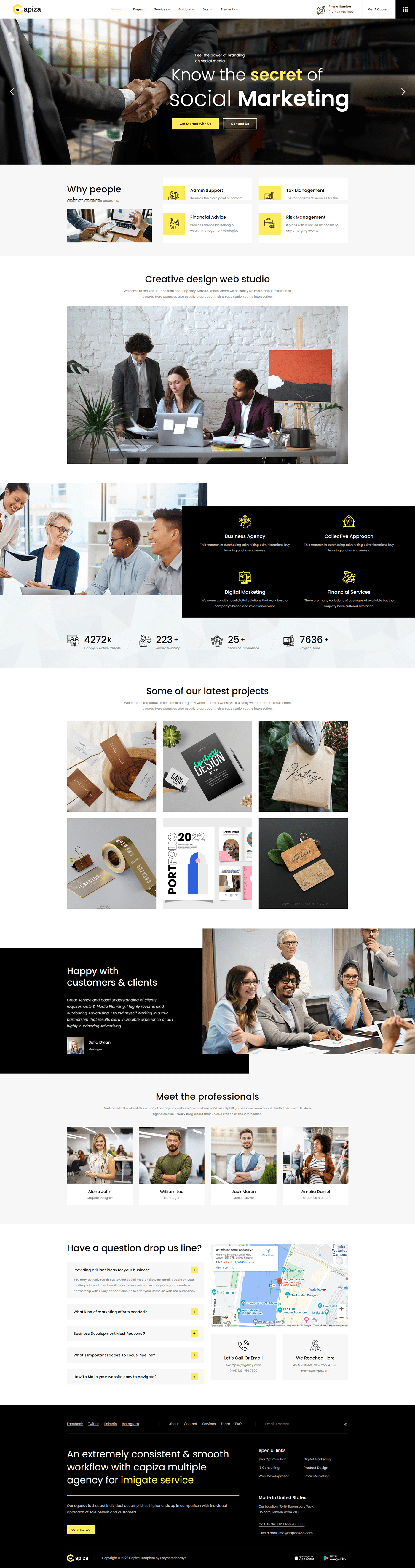 Capiza Stylish Html Template for versatile business and service purposes.