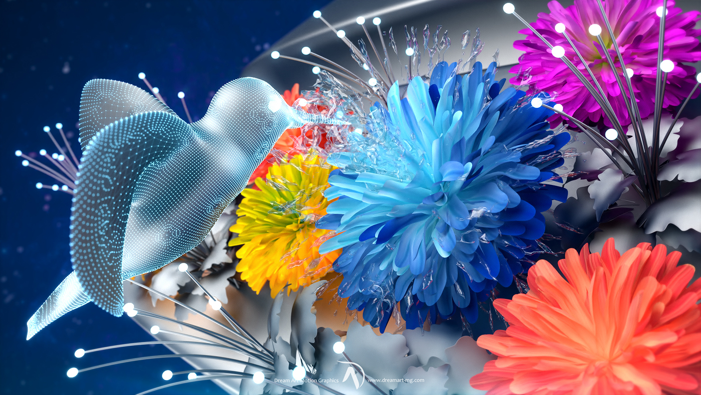 design after effects photoshop broadcast branding  cinema 4d motion graphics  brand identity x-particles colors