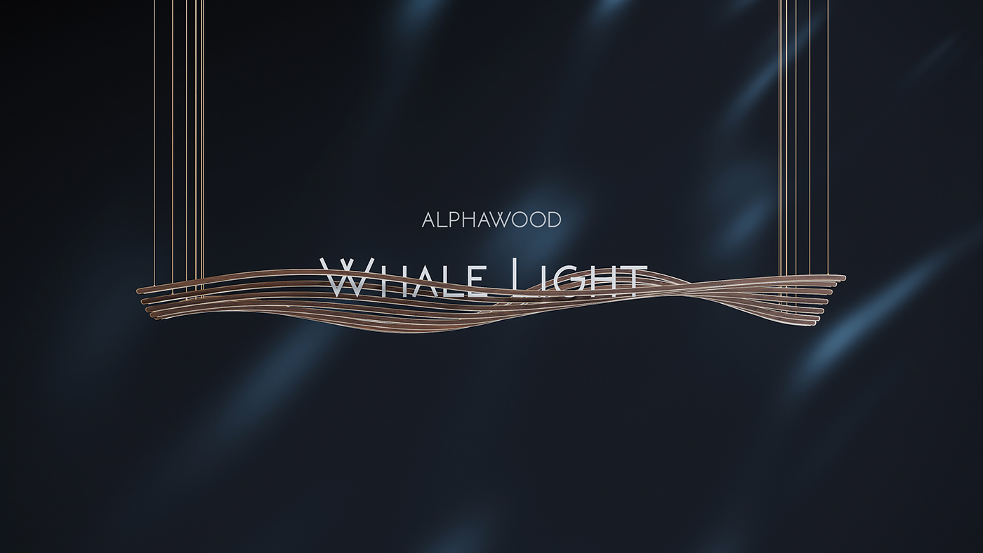 abstract light chandelier design wood Interior furniture alphawood